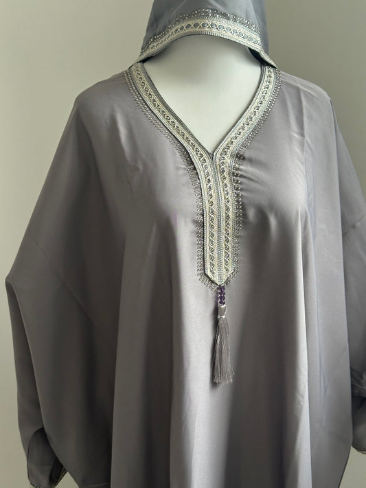 Abaya Gris d'orient