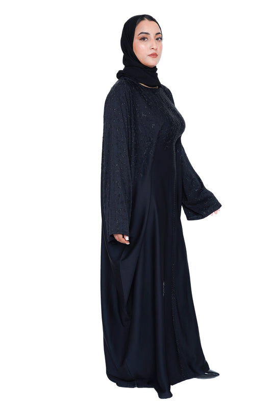 Abaya Lahna - Noir - ABAYA PEARL