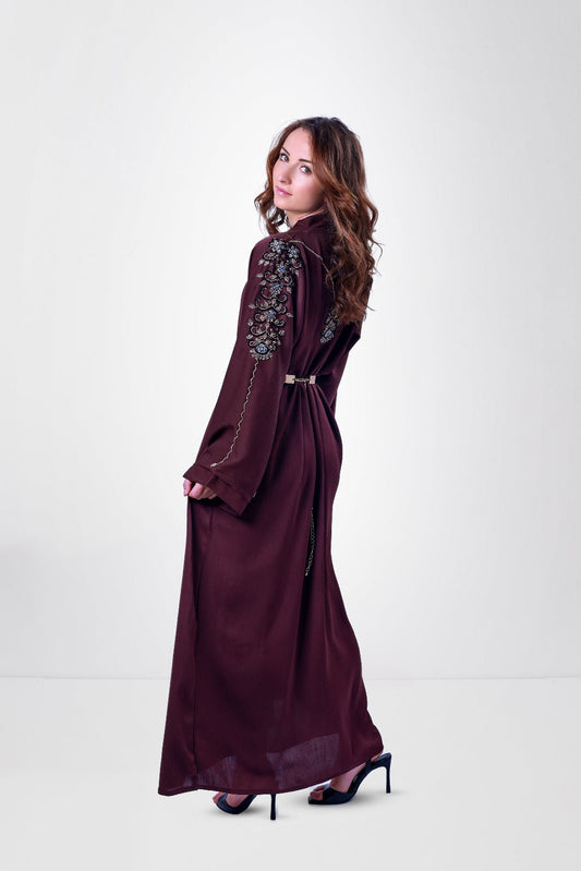Abaya Chocolat Perlé - ABAYA PEARL