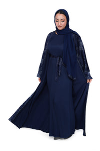 Abaya Manel - Bleu Nuit