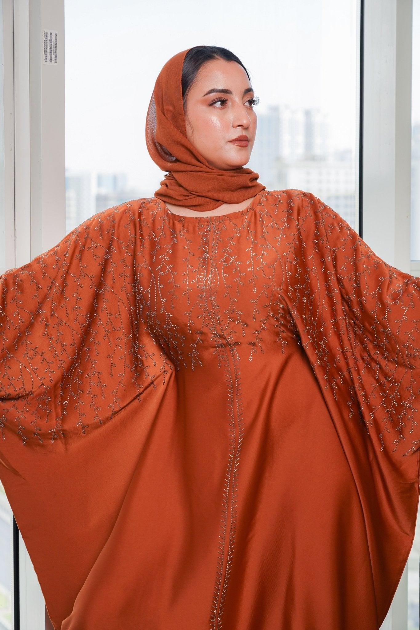 Abaya Lahna - Safran - ABAYA PEARL