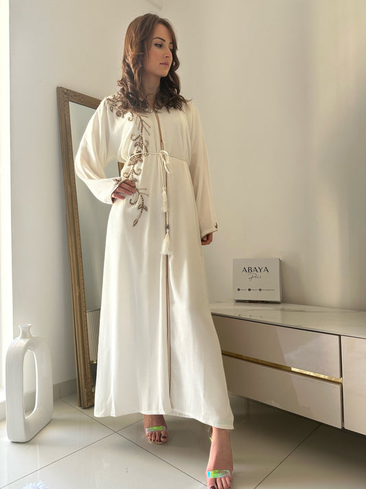 Abaya White Pearl - ABAYA PEARL